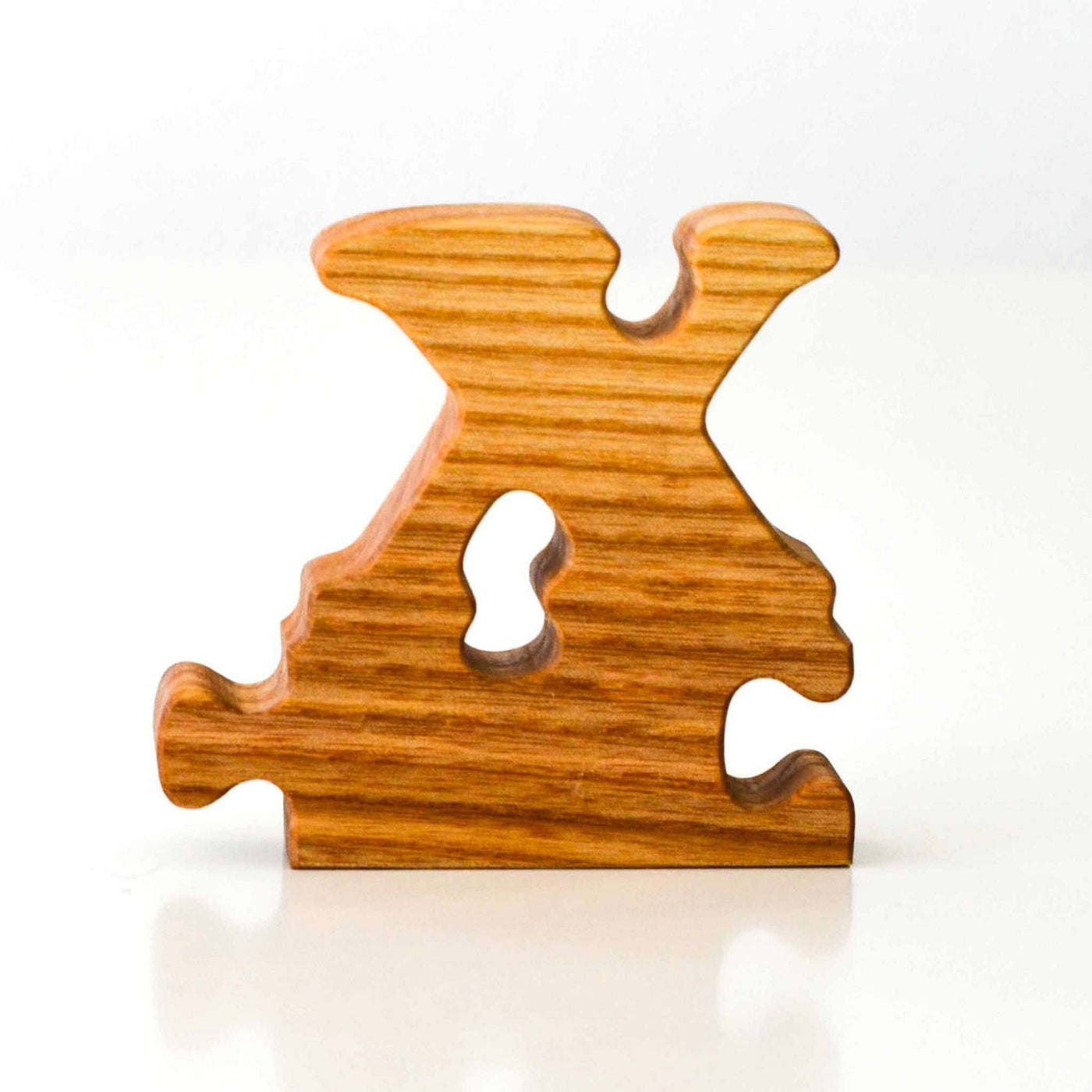 Wooden Frog Puzzle Letters (small x)