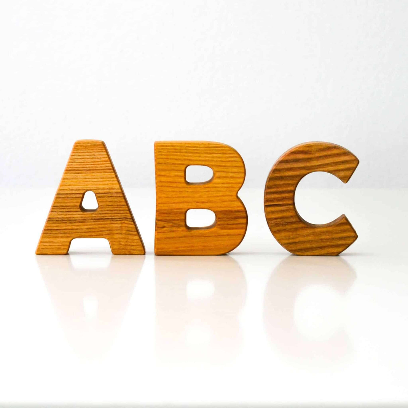 Wooden Frog Standing Letters (A,B,C)