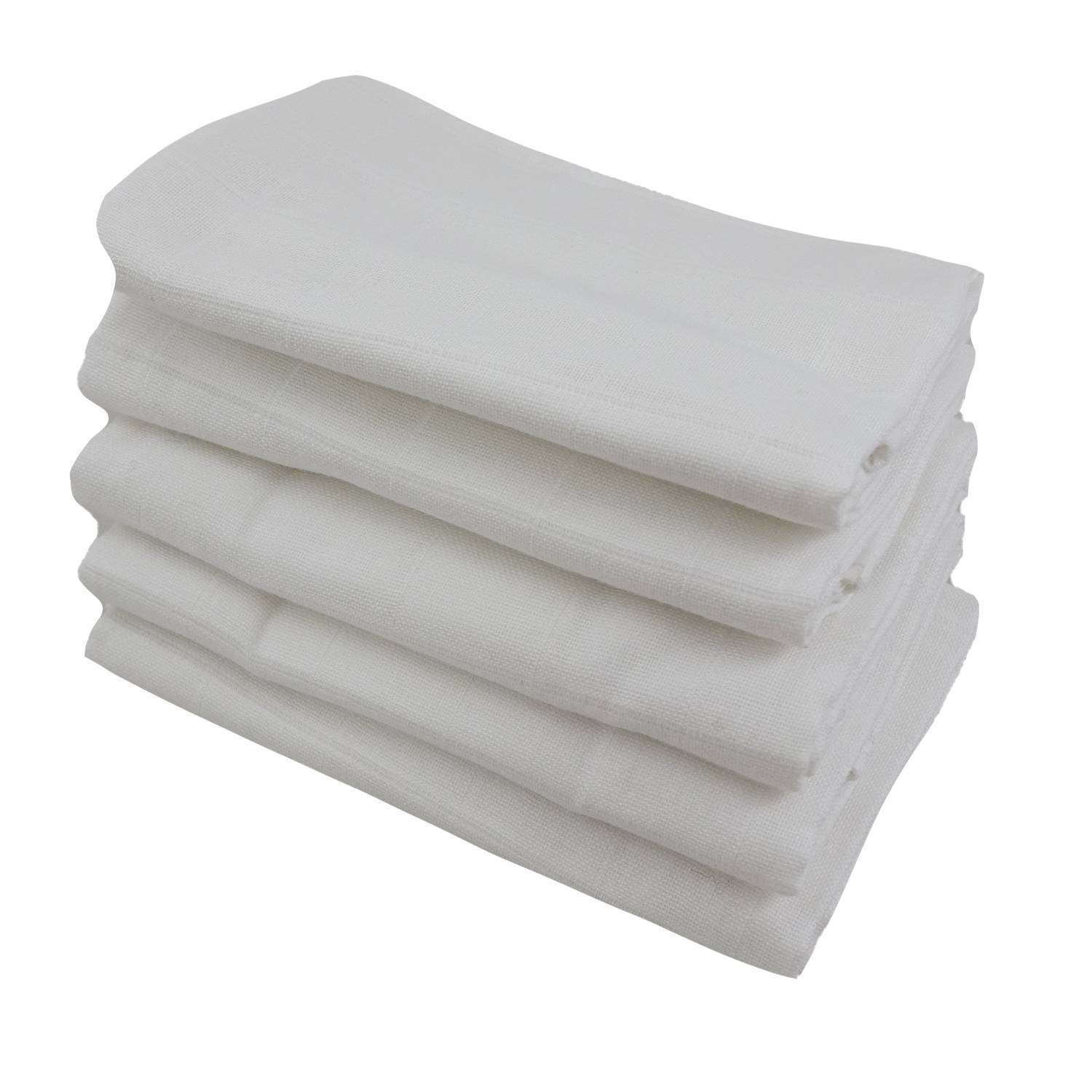 avo+cado Muslin Nappies 70 x 70 cm white