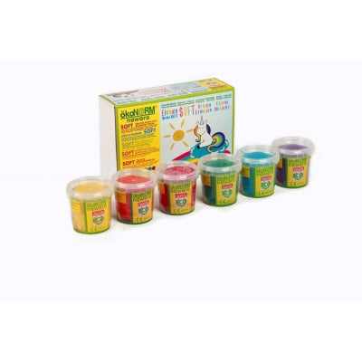 ökoNORM Soft Modelling Clay Unicorn (6 colours, 900g)
