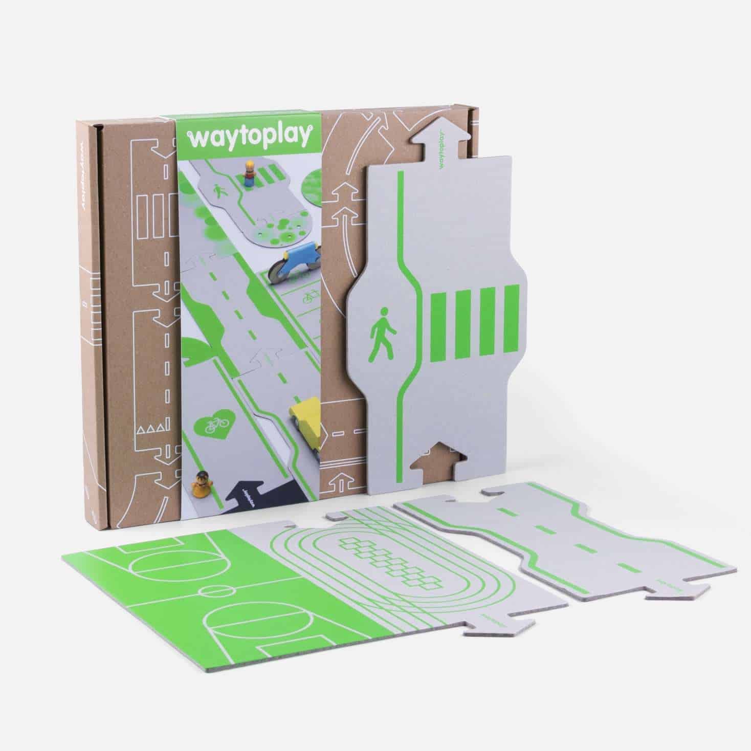 waytoplay-downtown cardboard toy road box